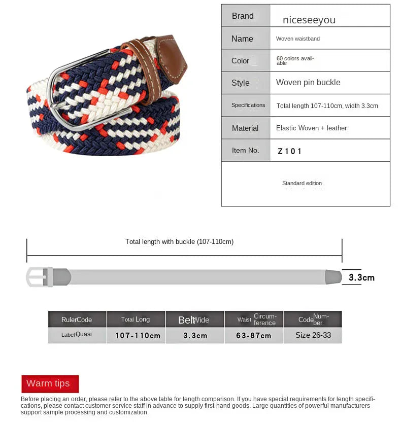 Ceinture en tissu femme CeinturesCuir