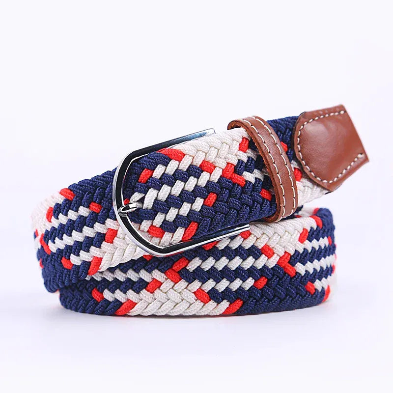 FB blue white red / 3.3cmX120cm Ceinture en tissu femme CeinturesCuir