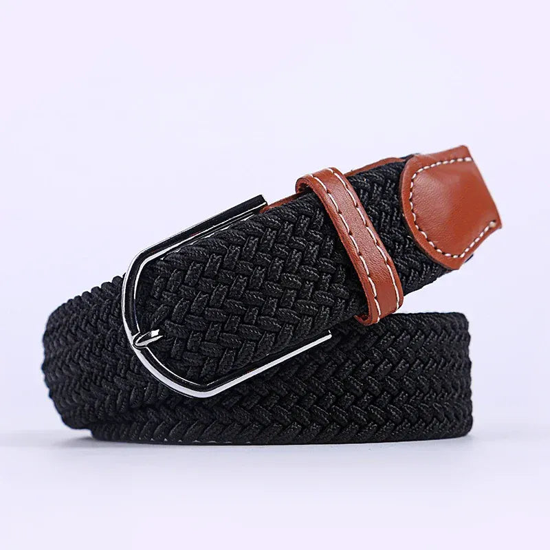 FB Black / 3.3cmX120cm Ceinture en tissu femme CeinturesCuir