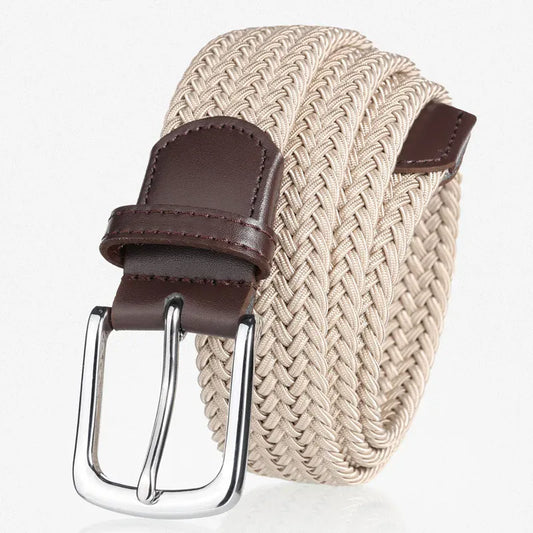 Ceinture en Tissu Homme Blanc : L'Accessoire Incontournable  Kaki / 95cm