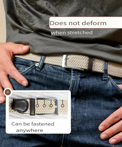 Ceinture en Tissu Homme Blanc Ma boutique