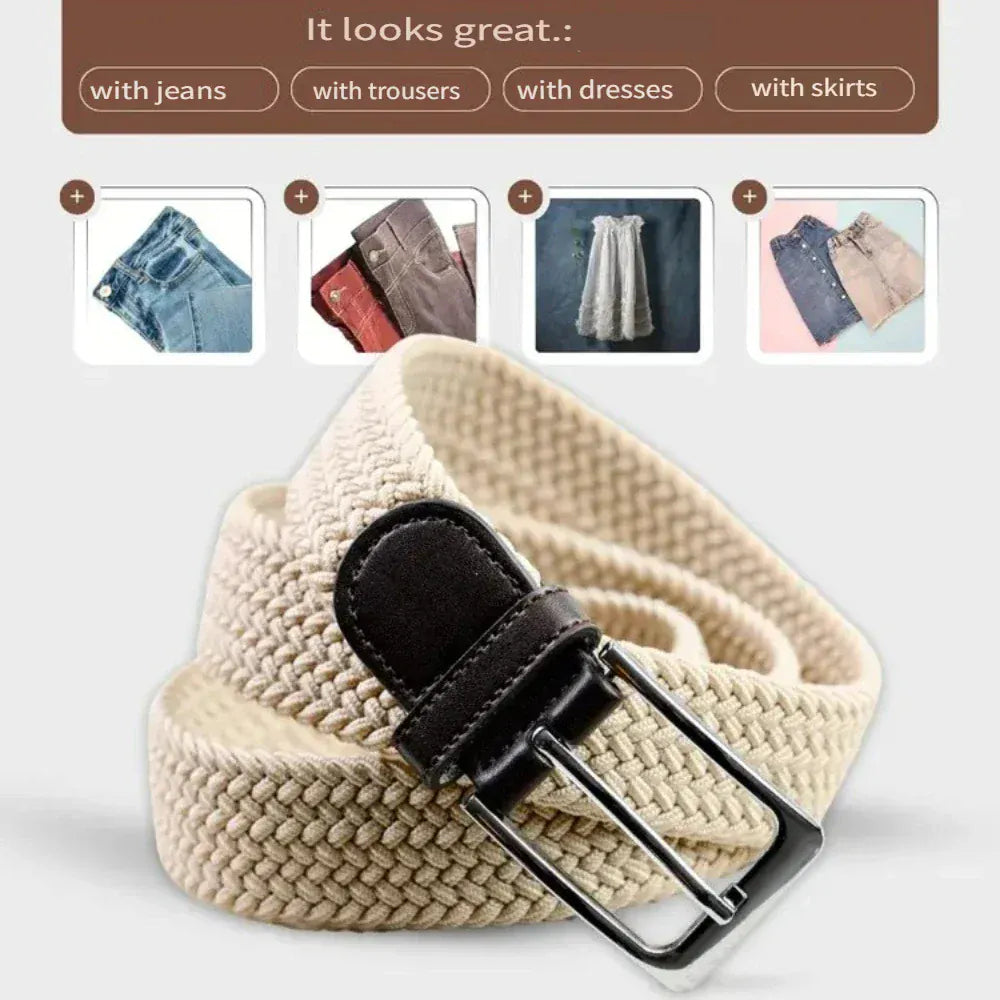 Ceinture en Tissu Homme Blanc Ma boutique