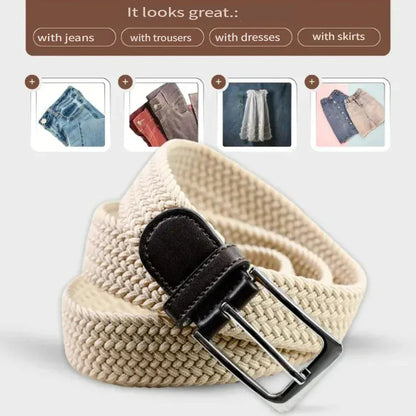 Ceinture en Tissu Homme Blanc Ma boutique