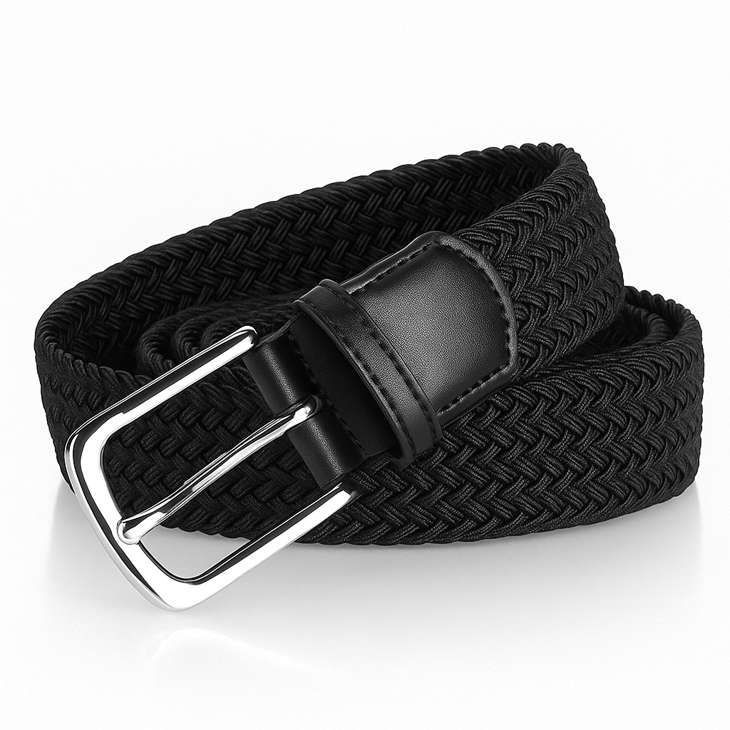 Ceinture en Tissu Homme Noir Ma boutique