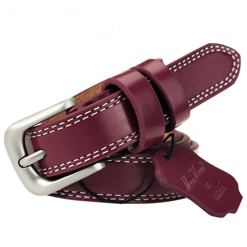 Rouge / 100cm Ceinture Extra Fine Homme 2.2cm Ma boutique