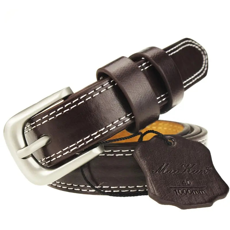 Café / 120cm Ceinture Extra Fine Homme 2.2cm Ma boutique