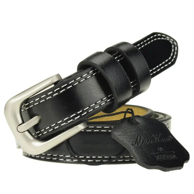 Noir / 110cm Ceinture Extra Fine Homme 2.2cm Ma boutique