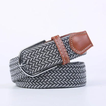 FB gray jian white / 3.3cmX130cm Ceinture femme tressée CeinturesCuir