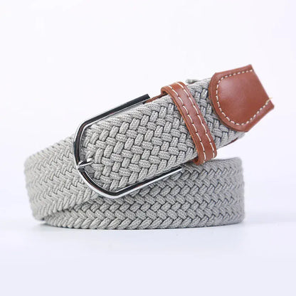 FB light gray / 3.3cmX120cm Ceinture femme tressée CeinturesCuir