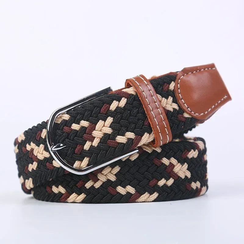 FB black beige coffe / 3.3cmX130cm Ceinture femme tressée CeinturesCuir