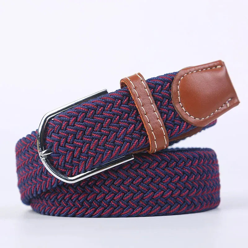 FB blue jian red / 3.3cmX120cm Ceinture femme tressée CeinturesCuir