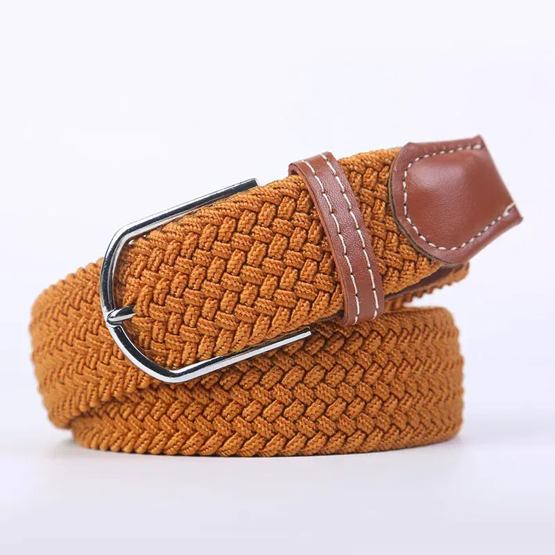 FB camel / 3.3cmX130cm Ceinture femme tressée CeinturesCuir
