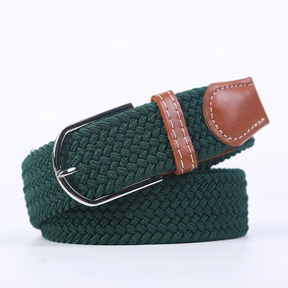 FB dark green / 3.3cmX120cm Ceinture femme tressée CeinturesCuir