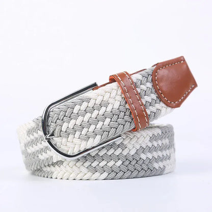FB  white hun gray / 3.3cmX130cm Ceinture femme tressée CeinturesCuir