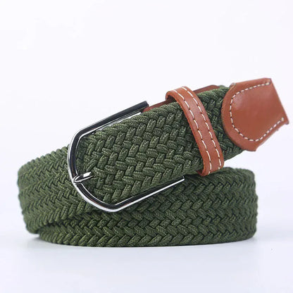 FB Army green / 3.3cmX120cm Ceinture femme tressée CeinturesCuir