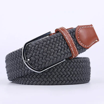 FB Dark gray / 3.3cmX130cm Ceinture femme tressée CeinturesCuir