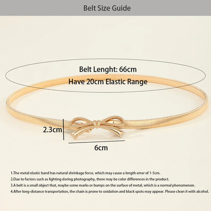 Ceinture fine dorée CeinturesCuir