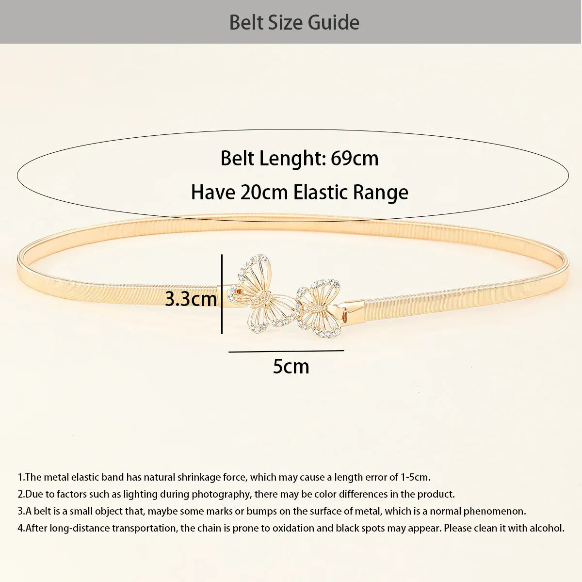 Ceinture fine dorée CeinturesCuir