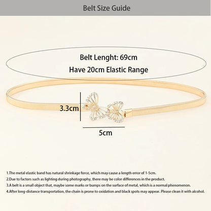 Ceinture fine dorée CeinturesCuir