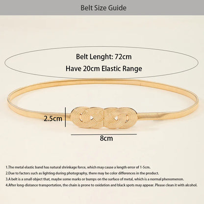 Ceinture fine dorée CeinturesCuir