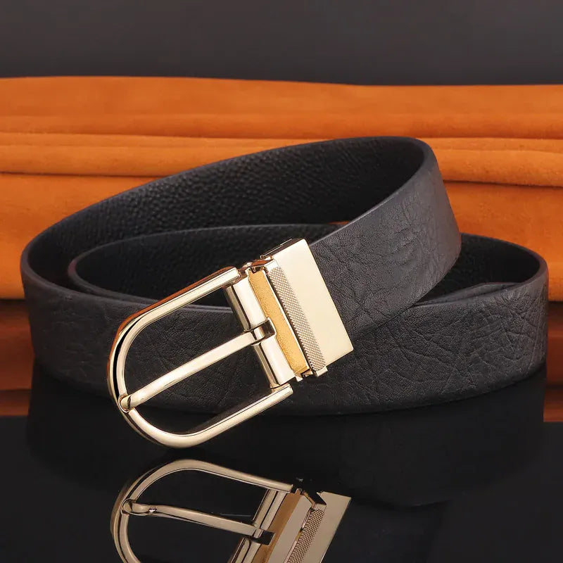 Noir Boucle Or / 125cm Ceinture Fine Elégante Costume Homme Ma boutique
