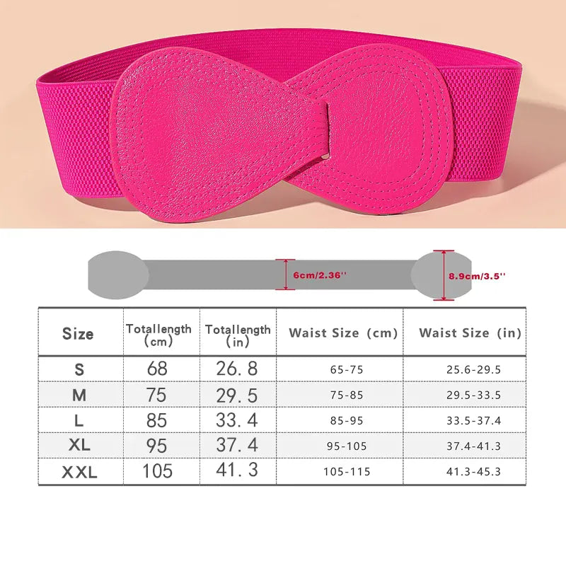 Rose Red / XXL ceinture grosse boucle femme CeinturesCuir