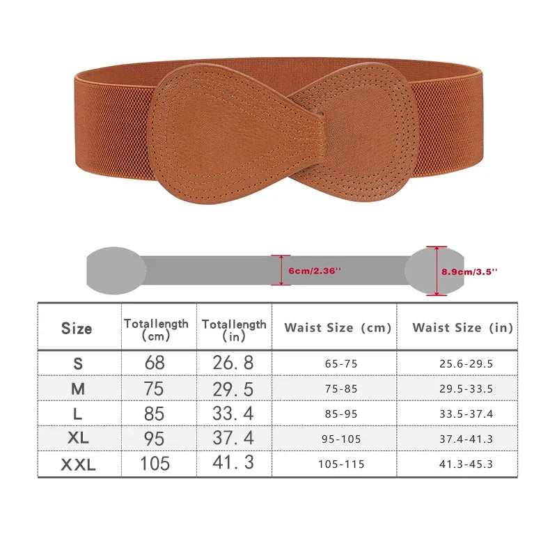 light brown / XL ceinture grosse boucle femme CeinturesCuir
