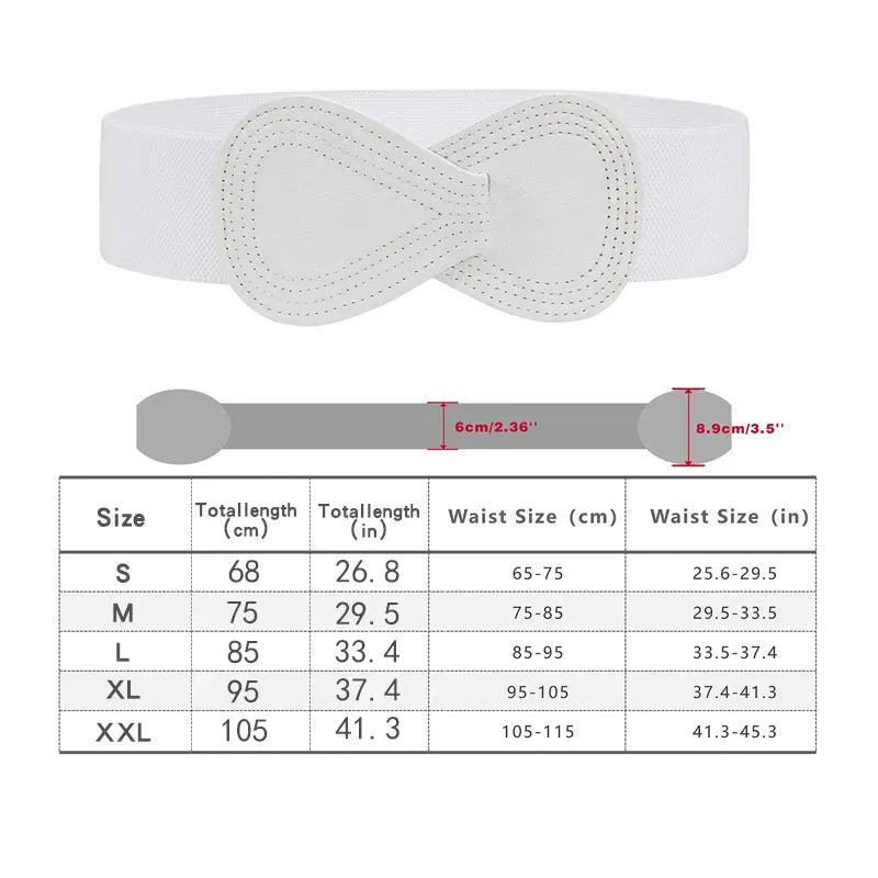 WHITE / XXL ceinture grosse boucle femme CeinturesCuir