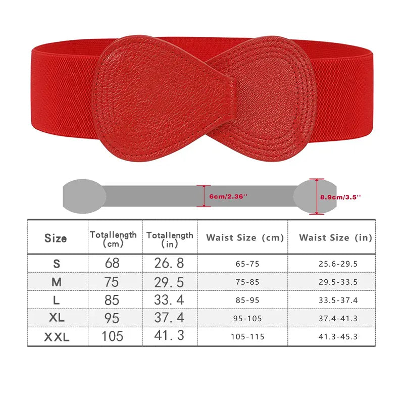 Red / S ceinture grosse boucle femme CeinturesCuir