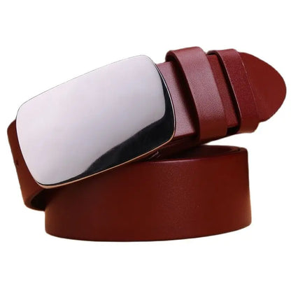 Ceinture Homme 40 ans : L'Élégance Intemporelle du Cuir Authentique red / 130cm