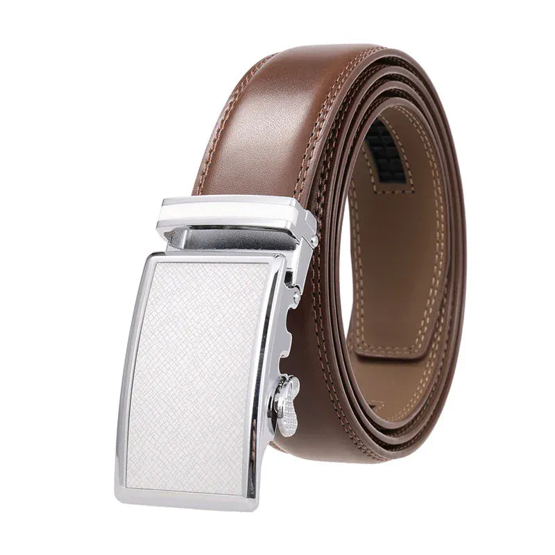 Marron - Boucle Argent / 130cm Ceinture Homme Avocat Ma boutique