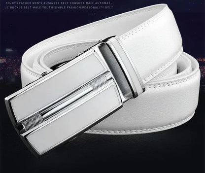 Ceinture Homme Blanche Cuir Ma boutique