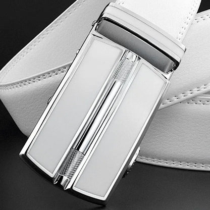 Ceinture Homme Blanche Cuir Ma boutique