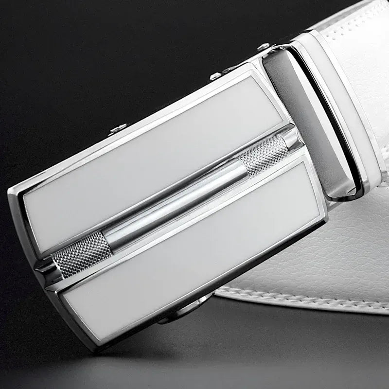 Ceinture Homme Blanche Cuir Ma boutique