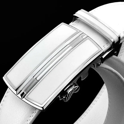 Ceinture Homme Blanche Cuir Ma boutique