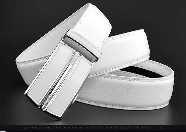 Ceinture Homme Blanche Cuir Ma boutique