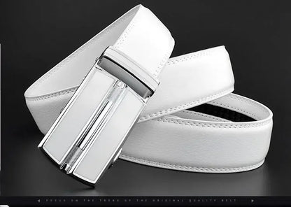 Ceinture Homme Blanche Cuir Ma boutique