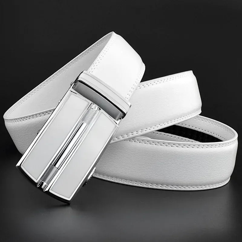Ceinture Homme Blanche Cuir Ma boutique