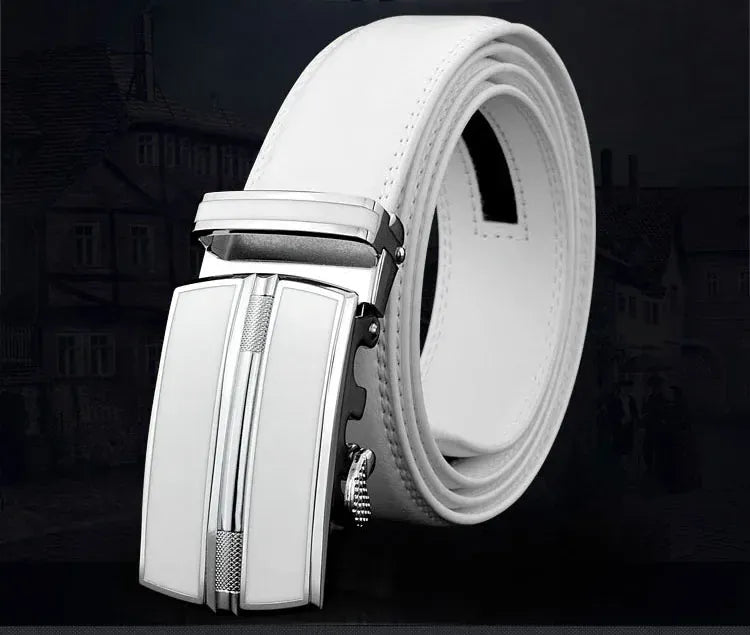 Ceinture Homme Blanche Cuir Ma boutique