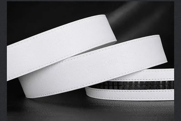 Ceinture Homme Blanche Cuir Ma boutique