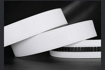 Ceinture Homme Blanche Cuir Ma boutique