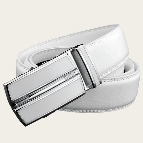 Ceinture Homme Blanche Cuir Ma boutique