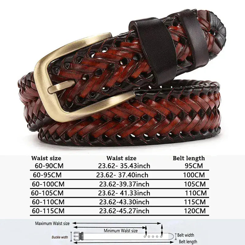 Marron / 105cm Ceinture Homme Cadeau Fête des Pères Ma boutique