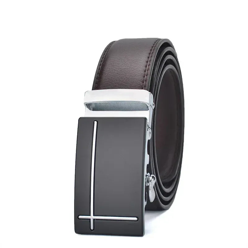 Marron - Boucle Argent / 110cm Ceinture Homme Costume Gris Ma boutique