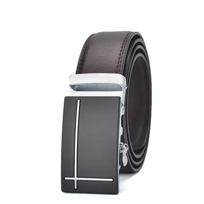 Marron - Boucle Argent / 110cm Ceinture Homme Costume Gris Ma boutique