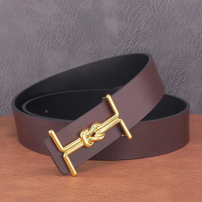Marron boucle doré / 105cm Ceinture Homme Créateur Ma boutique