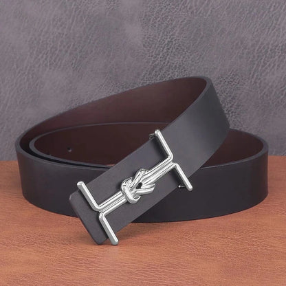Noir boucle en argent / 125cm Ceinture Homme Créateur Ma boutique