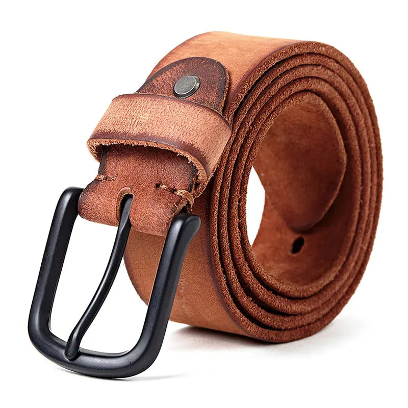 Rouge / 105CM Ceinture Homme Cuir Italien Pleine Fleur Premium Ma boutique