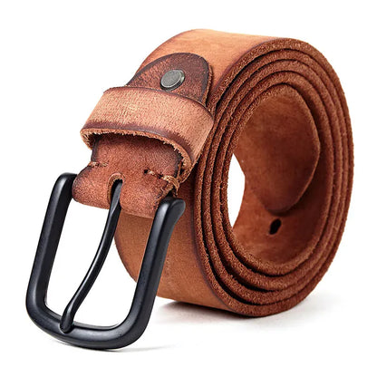 Rouge / 105CM Ceinture Homme Cuir Italien Pleine Fleur Premium Ma boutique