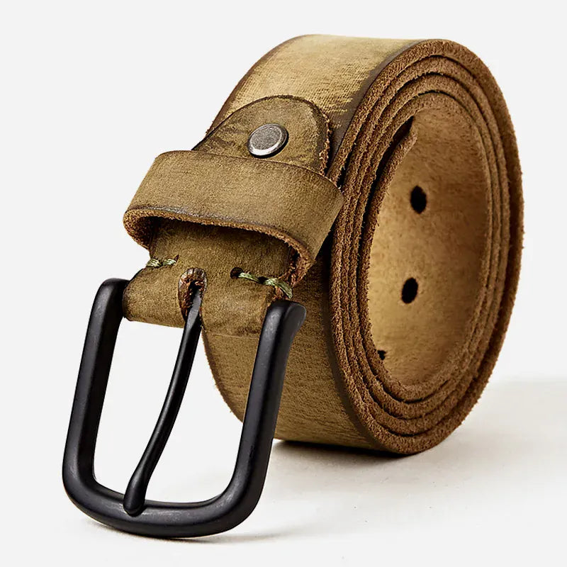 Vert / 110cm Ceinture Homme Cuir Italien Pleine Fleur Premium Ma boutique